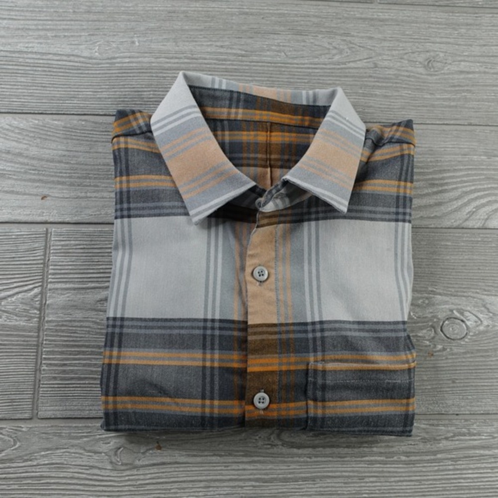 Lululemon Flannel Shirt Men's Small‎ Mason Peak Button Down Stretch Plaid